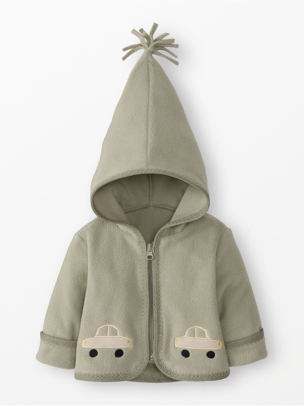 Hannah Anderson Toddler Zip-Up Fleece Hoodie with Car Pockets - Sage